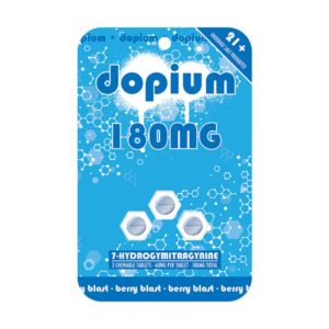 Dopium Chewable 7OH Berry Blast Kratom Extract Tablets 3ct 60mg