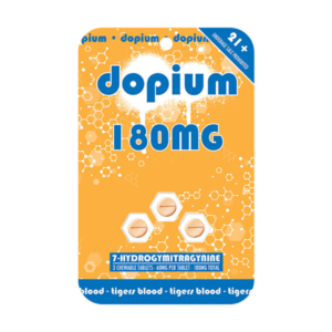 Dopium Chewable 7OH Tigers Blood Kratom Extract Tablets 3ct 60mg